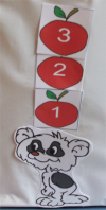 How many apples up on top - circle time activity