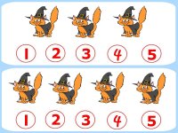Halloween Number Cards Use with clothespins