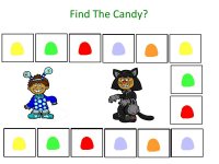 Print out the game, help the kids find the candy game