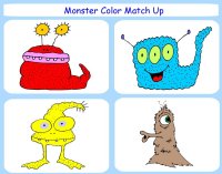 Monster Color Match Up Game