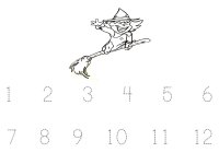 Witch Numbers – Trace the numbers