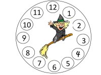 Witch Numbers With clothespins