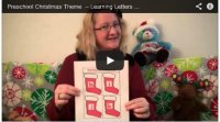 Preschool Christmas Theme Video - Learning Letters H, I, J, k