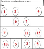 Egg Numbers Work Sheet