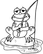 Freddy Frog Coloring Page