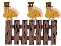 How Many Turkeys Are Sitting On The Gate