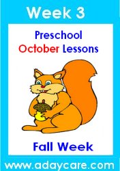 Preschool October Autumn Fall Lesson Plans