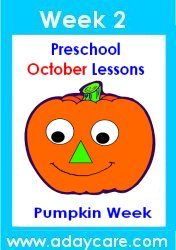 Preschool October Pumpkins Lesson Plans