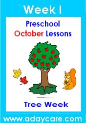 Preschool October Trees Lesson Plans