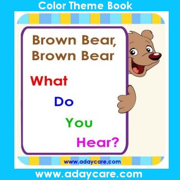 Color Theme Brown Bear Book Story Time