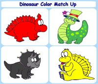 Toddler Activities – Dinosaur Color Match Up Game
