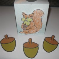 Squirrel Acorn Activity for toddlers ages 18 months to 2.5 years