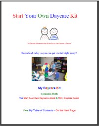 Starting A Daycare Kit