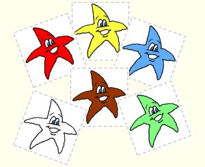 Match up starfish by color