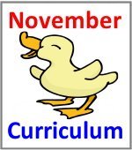 November Preschool ages 2.5 to 6 years