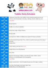Download Toddler Daily Schedule PDF