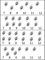 Learn numbers 1 through 6 – Halloween worksheets