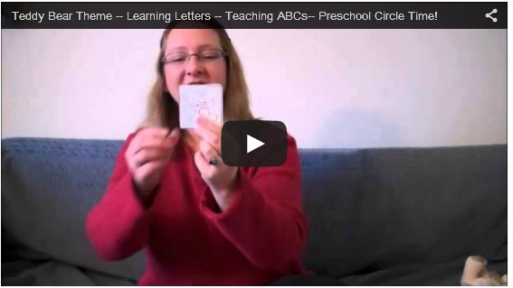 Teddy Bear ABC’s for preschool children learning their letters