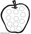 Read the Dr. Seuss story 10 Apples Up On Top – Print out the apple with the circles on it and play the game with the circle stickers with the children.
