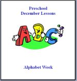 December Curriculum with four weeks of lessons plans, posters, calendars and printable activity pages