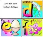 Preschool Lowercase Letter October Flashcards A, B, C & D