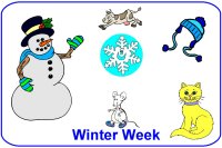 Infant Curriculum for baby 6 to 9 months for December Week 2 winter theme