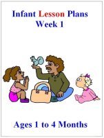 August Infant curriculum for ages 1 to 4 months week 1