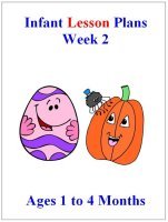 August Infant lesson plans for ages 1 to 4 months week 2