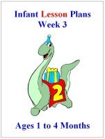 August Infant curriculum for ages 1 to 4 months week 3