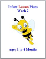 Infant lesson plans for ages 1 to 4 months, week 2