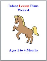 Infant theme based lesson plans for ages 1 to 4 months, week 4