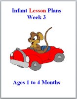 Infant curriculum for ages 1 to 4 months, week 3