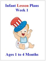 July Infant curriculum for ages 1 to 4 months week 1