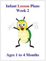 July Infant lesson plans for ages 1 to 4 months week 2