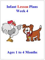 September Infant lesson plans for ages 1 to 4 months week 4