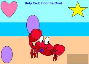 Help Crab find the oval