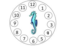Seahorse Circle – Numbers 1 thru 12