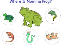 Tadpole looks for mommy frog – printable game