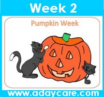 Preschool Poster October Pumpkins Week 2