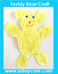 Teddy bear theme craft