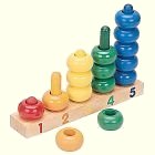 Table toy for toddlers – Stack the rings