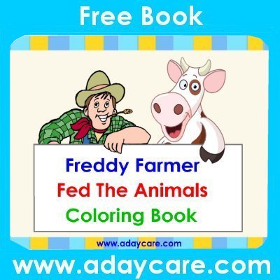 Freddy Farmer Fed The Animals Coloring Book