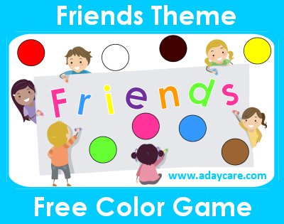 Friend theme printable game