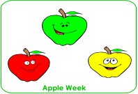 Preschool September Apple Poster