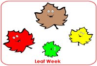 Preschool September Leaf Leaves Poster