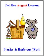 Toddler Lesson Plans for August – Week 3 – Picnics & Barbecues Theme