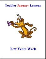 Toddler Lesson Plans for January – Week 1 – New Years Theme