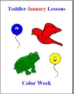 Toddler Lesson Plans for January – Week 3 – Color Theme
