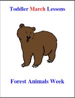 Toddler Lesson Plans for March – Week 1 – Forest Animals Theme