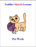 Toddler Lesson Plans for March – Week 3 – Pet Week Theme